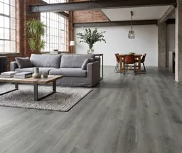 HORI Klick-Hartvinylboden Acoustic Grande Eiche Smoky Oak Landhausdiele XL synchron Holzstruktur 0