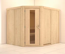 Karibu System-Sauna Malin Eckeinstieg 68 mm 0