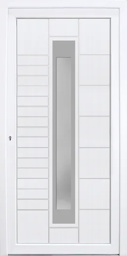 HORI Kunststoff Haustür&nbsp;Stripe ohne Türgriff 0