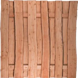 TETZNER & JENTZSCH Sichtschutzzaun Jütland-Serie Lärche Natur Komplettset 0