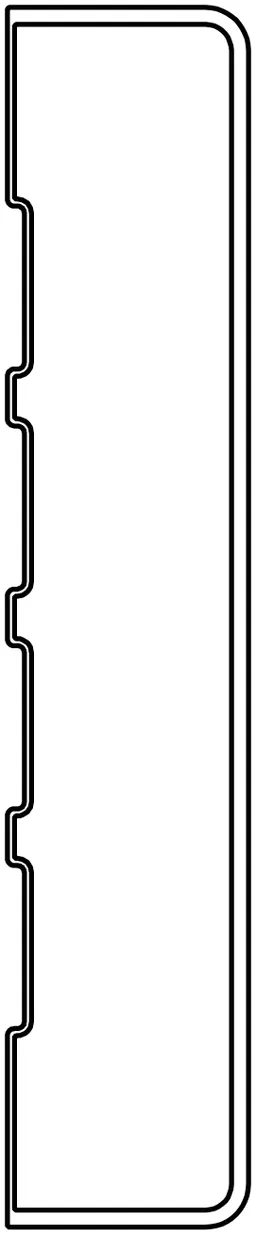 Lignodur terrafina Abschlussblende lounge Havanna 17x85 mm 0