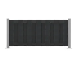 HORI WPC Sichtschutzzaun Lamellenzaun Element 0