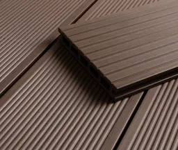 HORI Terrassendielen WPC Malta Hohlkammer braun fein geriffelt / grob genutet 21 x 145 mm 4