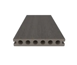 NewTechWood Terrassendielen WPC Hohlkammer Deluxe Oldwood Silver Gray tiefe Prägestruktur / glatt gebürstet Co-Extrudiert 22,5 x 138 mm 1