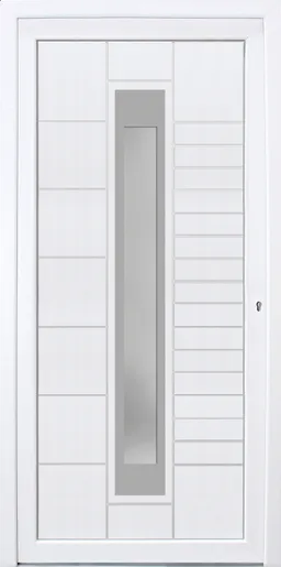HORI Kunststoff Haustür&nbsp;Stripe ohne Türgriff 0