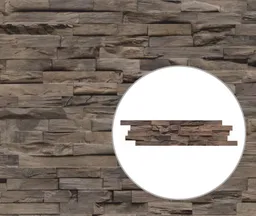 INDO Echtholz Wandverkleidung 3D Holzverblender Beachwood Coffee 0