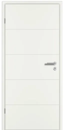PRÜM Zimmertür Royal RY-251 Weißlack RAL9010 Röhrenspanplatten Eckkante 0