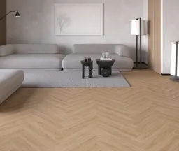 HORI Klick-Hartvinylboden SPC Eiche Calma Herringbone synchron Holzstruktur 0