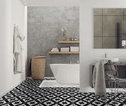 Gerflor Klebe-Vinylboden, Senso Unik, Fliese, Cordoba Black 0