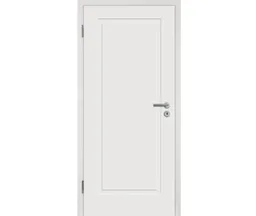 HORI Schallschutz Wohnungseingangstür Alicante 1 Weißlack RAL9010 SK1 Eckkante Vollspan 0