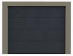 HORI Garagentor Eco Series L-Sicke woodgrain Sektionaltor Komplettset  0