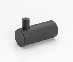 HORI Gaderobenhaken Edelstahl Black Frosted, 45 mm 0