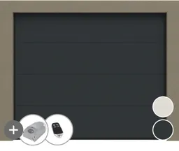 HORI Garagentor PRO L-Sicke glatt Sektionaltor Komplettset 0