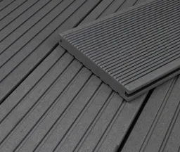 HORI Terrassendielen Komplettset WPC/BPC Vollprofil massiv grau 0