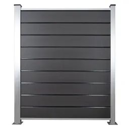 HORI Design WPC Sichtschutzzaun Stecksystem Zaun Komplettset 0