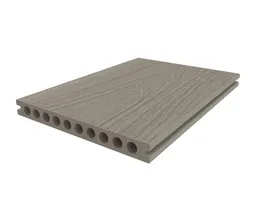 HORI Terrassendiele WPC Hohlkammer Wood Feeling Co-Extrudiert 22,5x210mm hellgrau 1