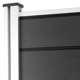 HORI Design WPC Sichtschutzzaun Stecksystem Zaun Komplettset 15