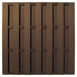 HORI WPC Sichtschutzzaun Lamellenzaun Element 0