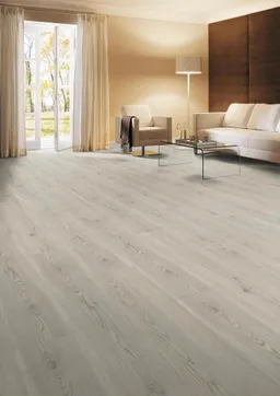 HORI Klick-Vinylboden HDF Lärche Weiss gebürstet Landhausdiele 0