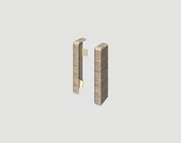 EGGER Endstück Cubical Eiche honig 6 cm 0
