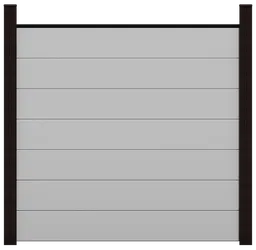 GroJa WPC/BPC Sichtschutzzaun Stecksystem Set GRANDE 0
