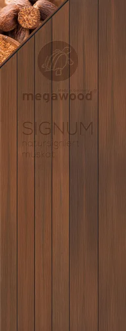 Megawood Terrassendielen Komplettset WPC Jumbo Signum muskat 0
