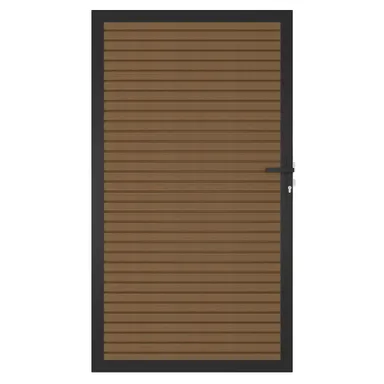 NewTechWood WPC Sichtschutzzaun Stecksystem Zauntor Modena 0