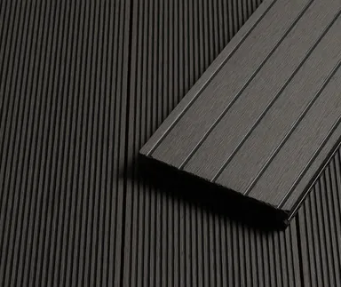 HORI Terrassendielen Komplettset WPC Antigua Hohlkammer grau grob / fein geriffelt 21 x 146 mm 0