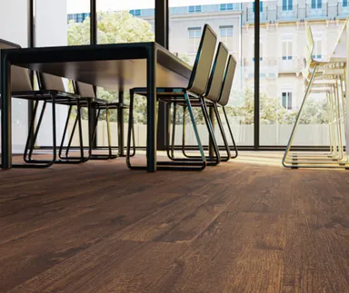 HORI Klick-Hartvinylboden Rigid SPC Eiche rustikal geräuchert Rockhampton Landhausdiele Holzstruktur 8