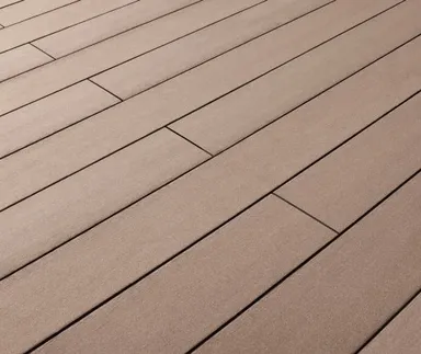 Lignodur terrafina Terrassendielen WPC Massiv XL glatt gebürstet Kaffebraun 21 x 196mm 0