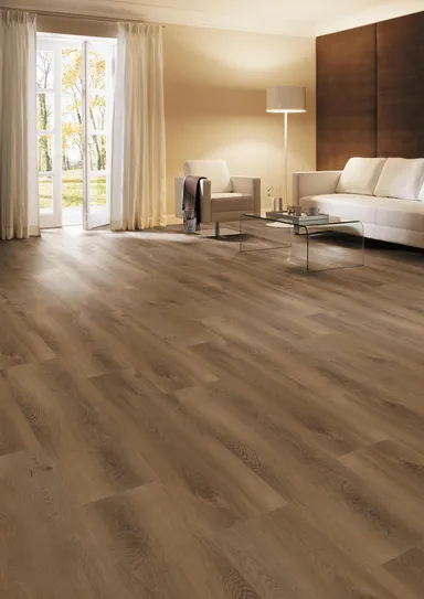 HORI Klick-Vinylboden HDF Eiche Lech gebürstet Landhausdiele 0