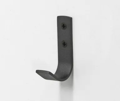 HORI Gaderobenhaken Edelstahl Black Frosted, 70 x 20 mm 0