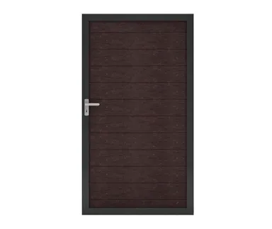 GroJa WPC/BPC Sichtschutzzaun Stecksystem Solid Tor Universal Rahmen Anthrazit 0