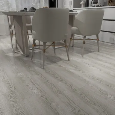 HORI Klebe-Vinylboden massiv Coolgrey Eiche Holzstruktur Landhausdiele 0