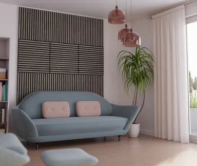 HORI WALL Akustik Dekor Wandpaneele Silver Oak quadratisch 2