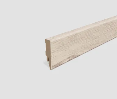 EGGER MDF-Kern Sockelleiste L632 passend zu Fußboden Girona Kastanie weiss 0