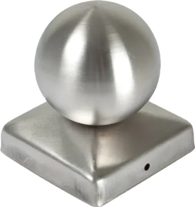 TETZNER & JENTZSCH Kugel Pfostenabdeckung aus Metall 9 x 9 cm 0