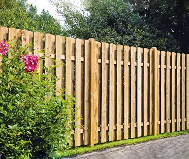 TETZNER & JENTZSCH Sichtschutzzaun Lieke-Serie gerade grün Komplettset 0