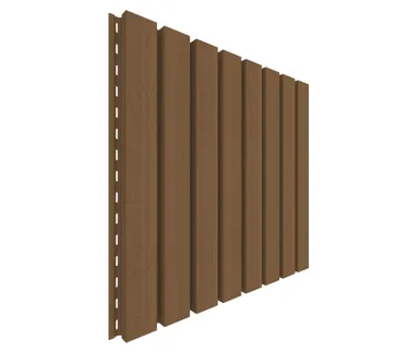 NewTechWood WPC Fassadenprofil Castellatio PRO65 33 x 181 mm Teak 1