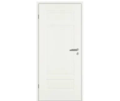 PRÜM Zimmertür ELEGANCE MODENA M3/1 Weißlack Exclusiv RAL 9010 Röhrenspan Eckkante 0