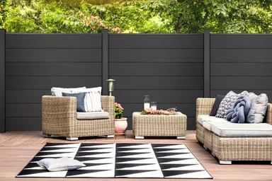 GroJa WPC/BPC Sichtschutzzaun Stecksystem Set GRANDE 0