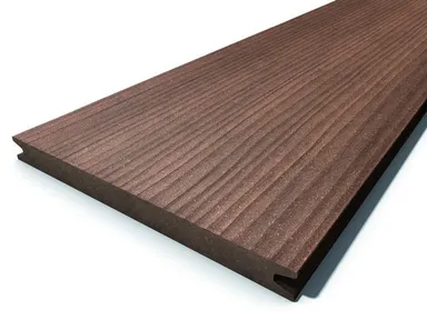 Megawood Terrassendielen Komplettset WPC Jumbo Premium massiv nussbraun 0