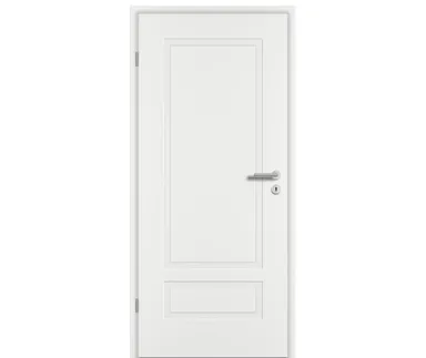 PRÜM Zimmertür ELEGANCE MODENA M2/1 Weißlack Exclusiv RAL 9016 Röhrenspan kleine Rundkante 0