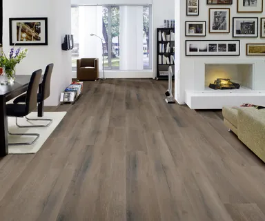 HORI Klick-Hartvinylboden Anti-Kratz Rigid SPC Nougateiche Dartmoor XXL Landhausdiele 0