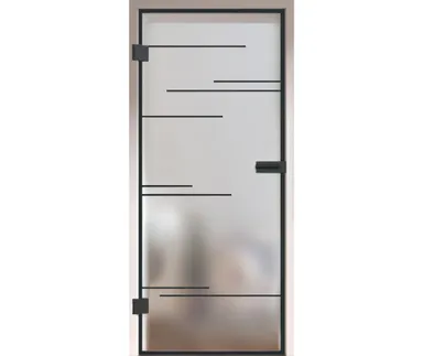 HORI Glastür Komplettset Loft Premium Lines satiniert ESG 8 mm 0