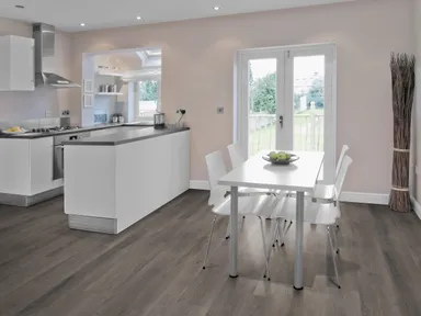 HORI Klick-Hartvinylboden Anti-Kratz Rigid SPC Mooreiche Brownblacky XXL Landhausdiele 8