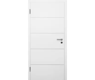 HORI Schallschutz Wohnungseingangstür Valencia Signalweiß RAL9003 SK1 Designkante Vollspan 0