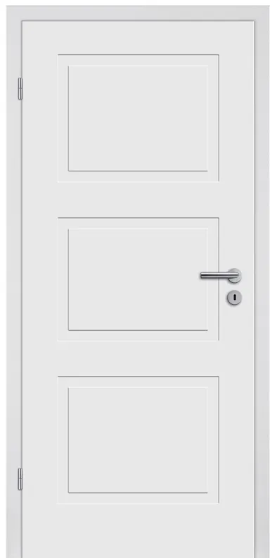 HORI Zimmertür Alicante 3 Weißlack RAL9010 Röhrenspan Eckkante 0