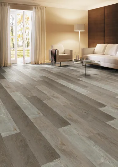 HORI Klick-Vinylboden HDF Fichte Ems gebürstet Landhausdiele 0