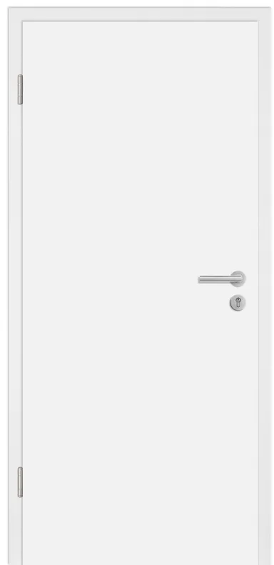 HORI Schallschutz Wohnungseingangstür CPL Weiß RAL9010 SK2 Rundkante Vollspan 0